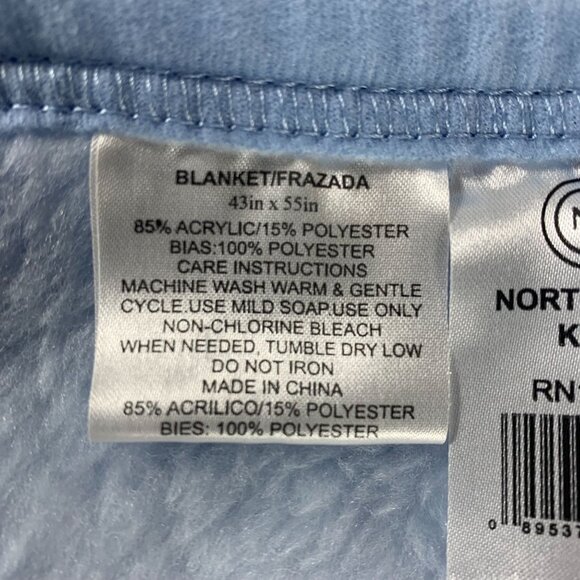 Northpoint Kids Bear & Bunny Soft Baby Blanket 43" x 55" Acrylic/Polyester - Picture 5 of 10